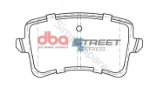 DBA Brake Pads Street Series Ceramic | Rear Axle DB2185SS - Image 2