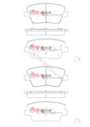 DBA Brake Pads Race Performance DB15013RP - Image 2