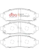 DBA Brake Kit - 4000 Series T3 Slotted & Xtreme Performance Brake Pads (2x DBA42312S + DB1835XP) DBA42312S-1835XP - Image 2