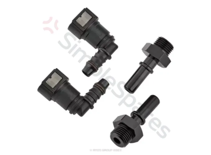 Ryco Fuel Water Separator, Accessory 9.89 Quick Connector Set - M16 Twin Pack - Can be used with any Catch Can RFA233 - RYC-RFA233