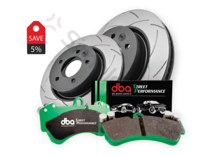 DBA Brake Kit - Street Series T2 Slotted & Street Performance Brake Pads (2x DBA793S + DB1200SP) DBA793S-1200SP - DBA-DBA793S-1200SP