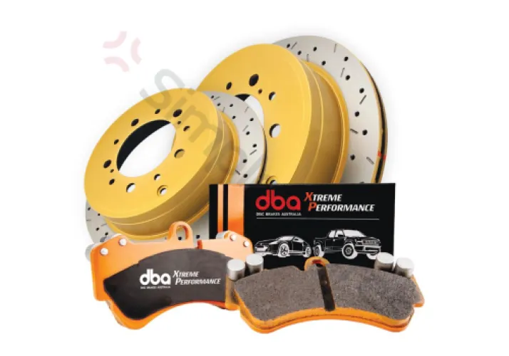 DBA Brake Kit - 4000 Series T3 Slotted & Xtreme Performance Brake Pads (2x DBA4786XS + DB1200XP) DBA4786XS-1200XP - DBA-DBA4786XS-1200XP