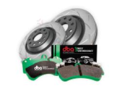 DBA Brake Kit - 4000 Series T3 Slotted & Street Performance Brake Pads (2x DBA42809S + DB2384SP) DBA42809S-2384SP - Image 1