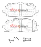 DBA Brake Kit - 4000 Series T3 Slotted & Xtreme Performance Brake Pads (2x DBA43014S + DB15030XP) DBA43014S-15030XP - Image 3