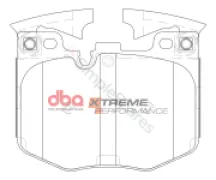 DBA Brake Kit - 4000 Series T3 Slotted & Xtreme Performance Brake Pads (2x DBA43417S + DB15107XP) DBA43417S-15107XP - Image 3